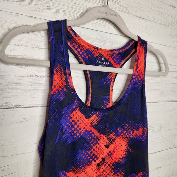 Athleta Red &‎ Blue & Black Cloudlight Women's Tank Size Small - Picture 2 of 10